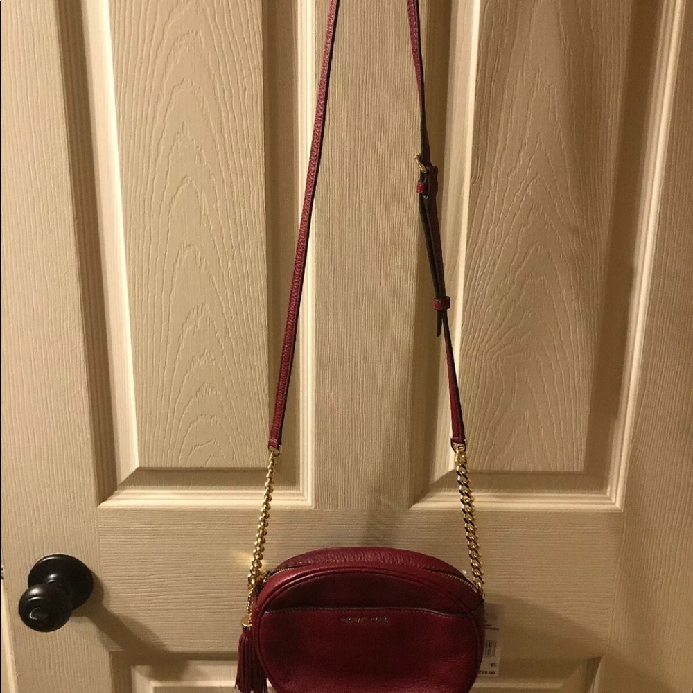NWT MK, "Ginny" Studded Medium Messenger. - Picture 5 of 7